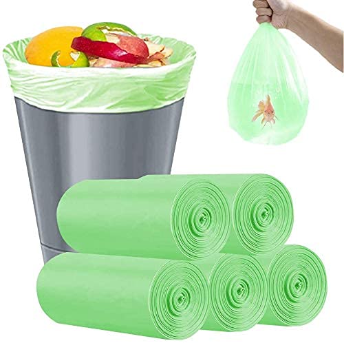 Oxo-Biodegradable Green Garbage Bags, Medium - for Home, Kitchen, Office | Disposable Combo pack for Home, Office, Kitchen, Pantry, Warehouse