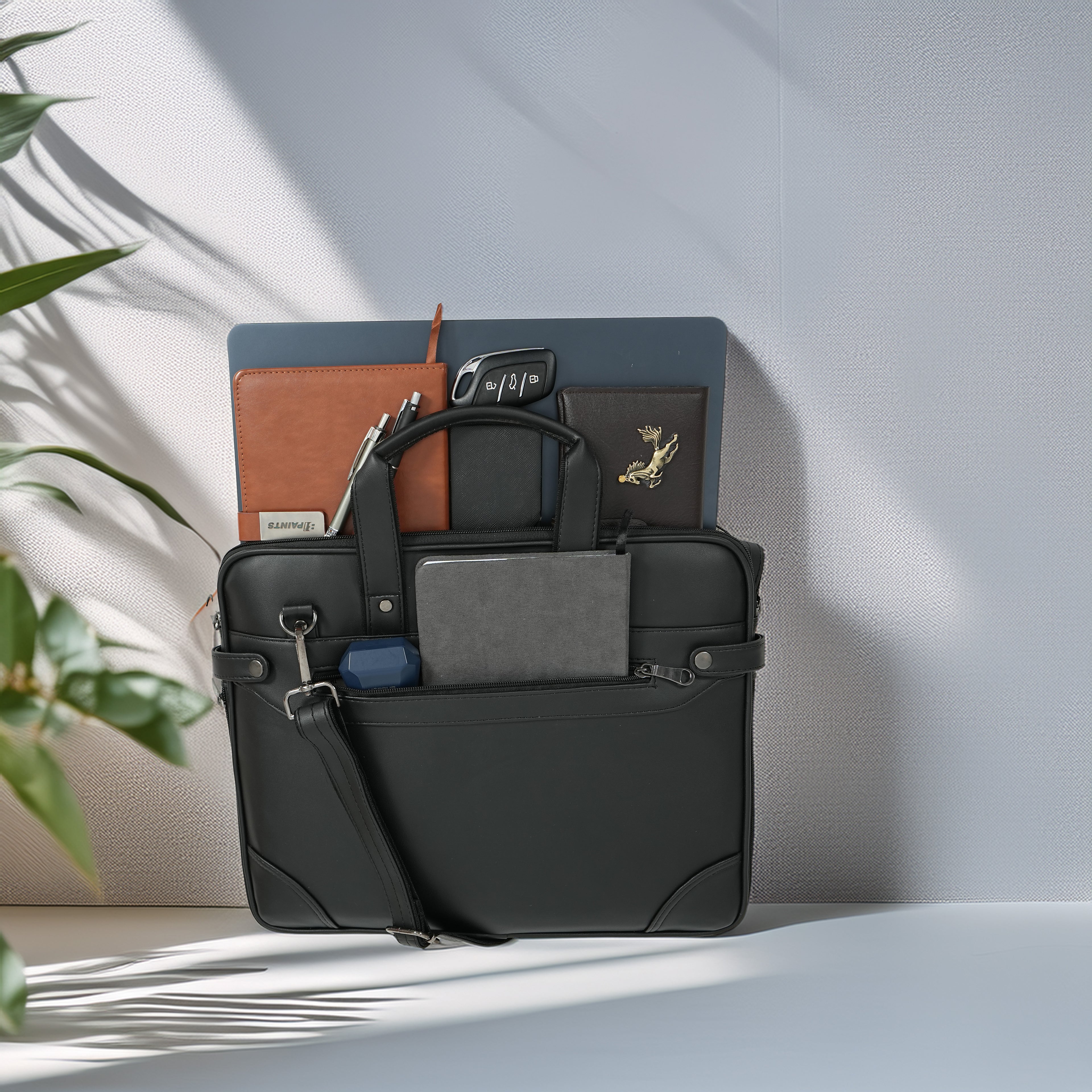 CleanDot UrbanPro Flap Messenger Bag – 16-Inch Laptop Office Shoulder Bag | Vegan Leather Executive Bag for Professionals (Copy)