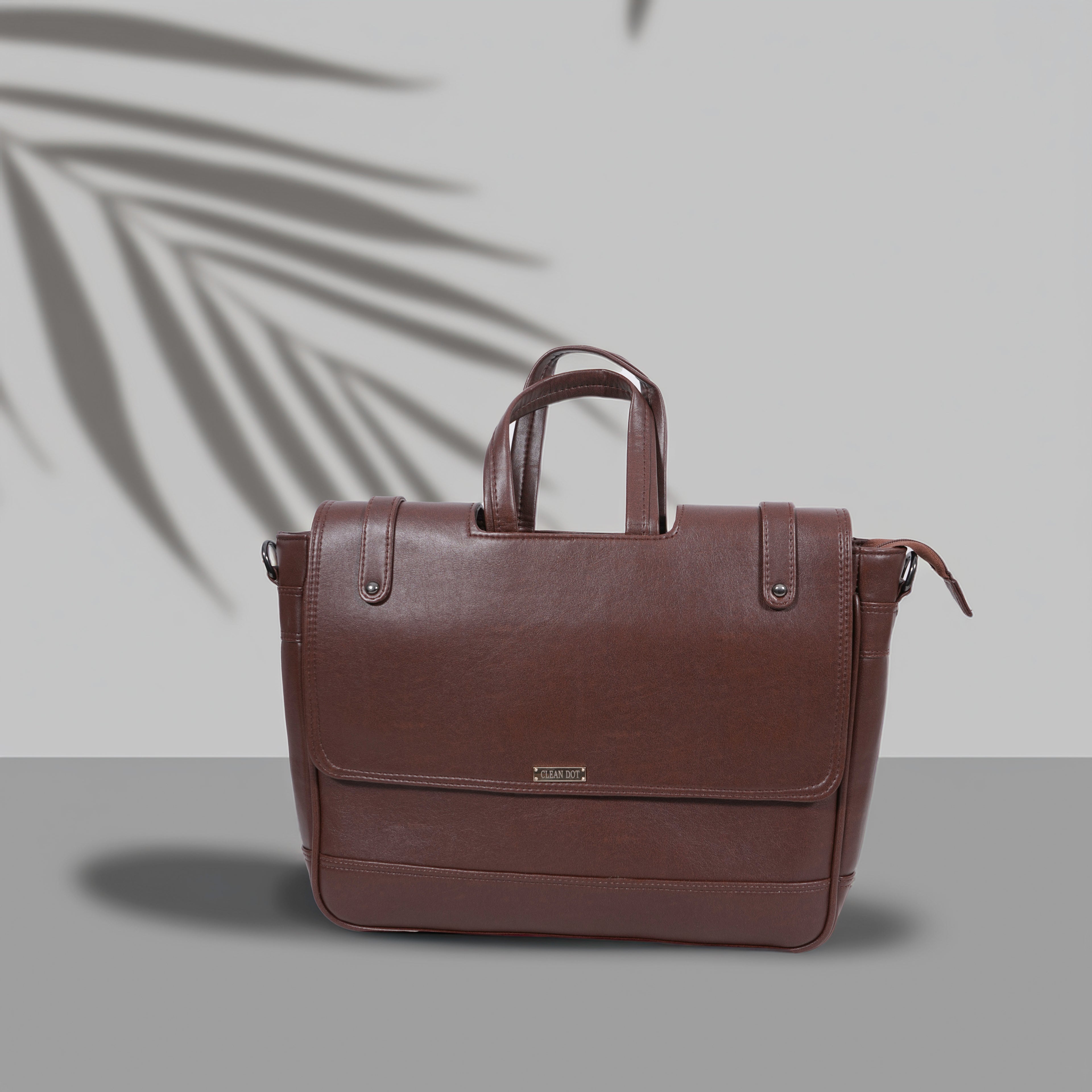 Vegan leather Laptop Bag Fits laptops up to 15.6” Stylish work bag for professionals Laptop bag with strap and handles. gift for brothers, gift for men, gift for husband, gift for boyfriend, rakshabandhan gift