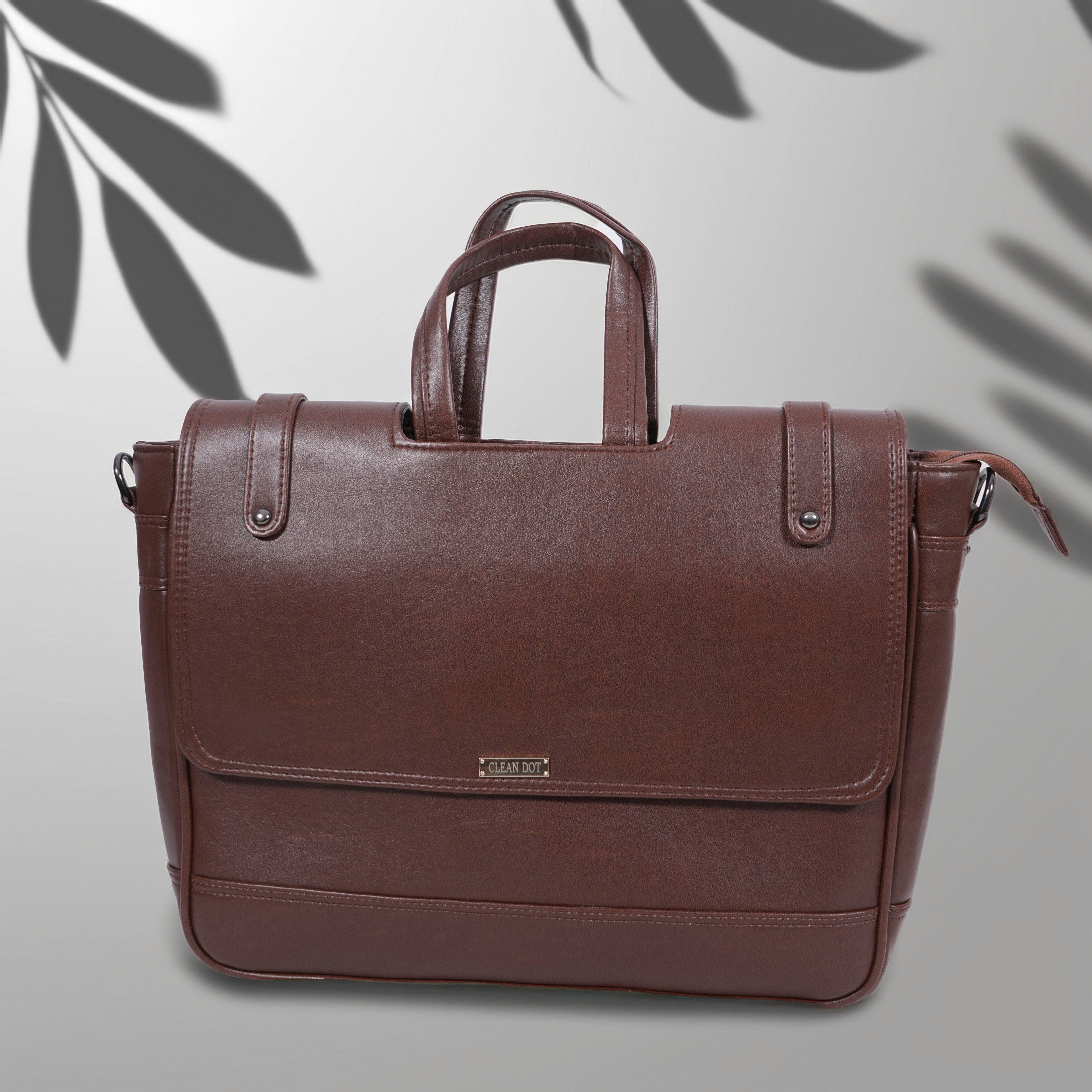 Vegan leather Laptop Bag Fits laptops up to 15.6” Stylish work bag for professionals Laptop bag with strap and handles. gift for brothers, gift for men, gift for husband, gift for boyfriend, rakshabandhan gift