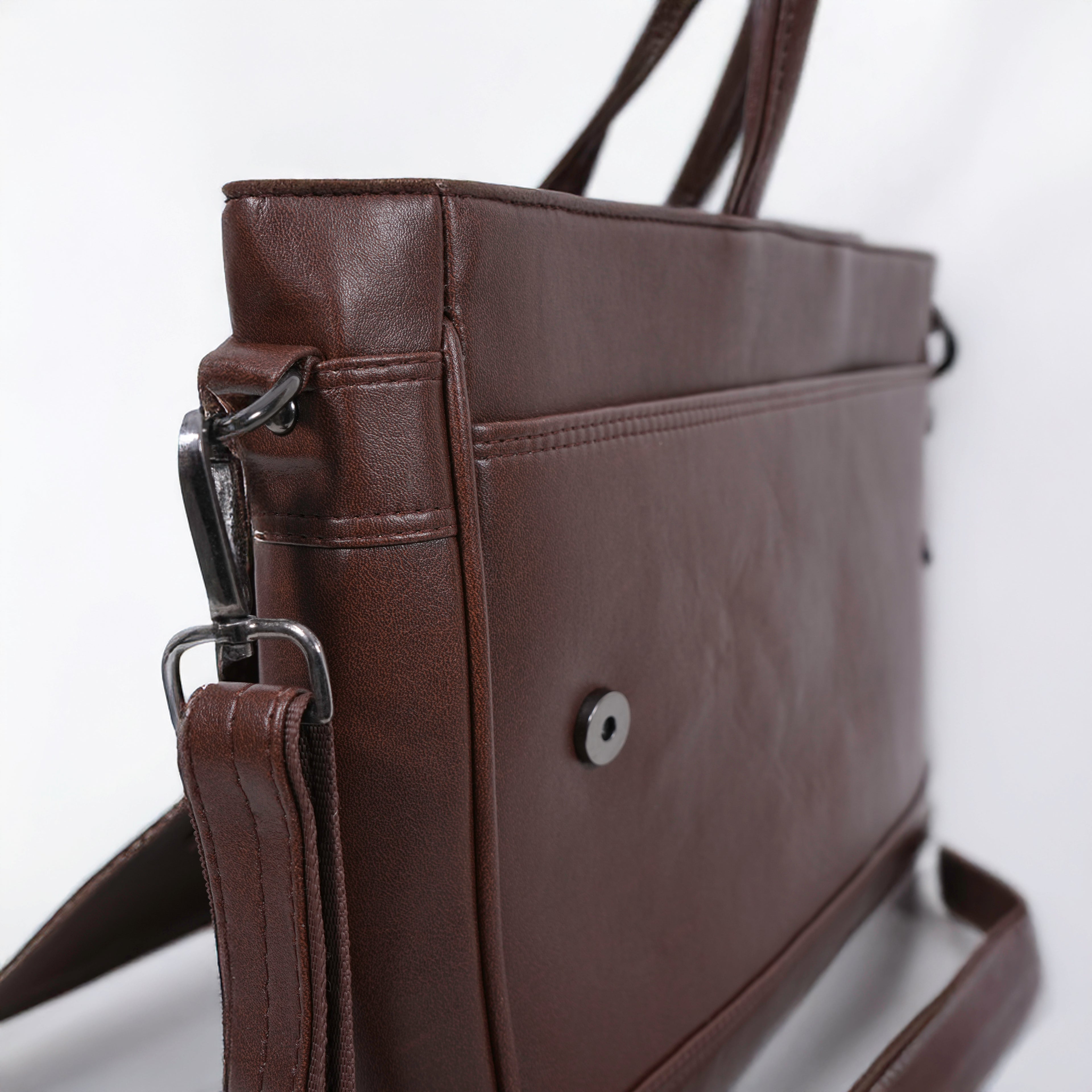 Vegan leather Laptop Bag Fits laptops up to 15.6” Stylish work bag for professionals Laptop bag with strap and handles. gift for brothers, gift for men, gift for husband, gift for boyfriend, rakshabandhan gift