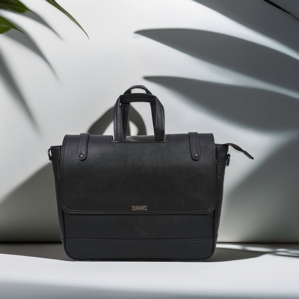 Vegan leather Laptop Bag Fits laptops up to 15.6” Stylish work bag for professionals Laptop bag with strap and handles. gift for brothers, gift for men, gift for husband, gift for boyfriend, rakshabandhan gift